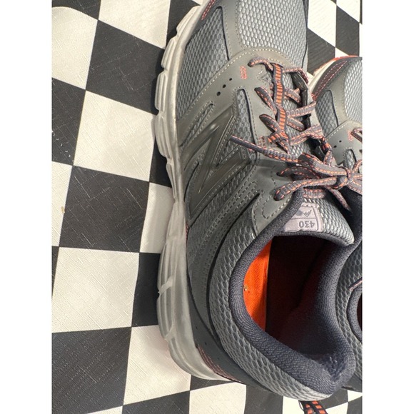 New Balance Men's 430 Running Shoes Gray Orange Mesh size 13 Athletic Sneakers - Picture 5 of 10